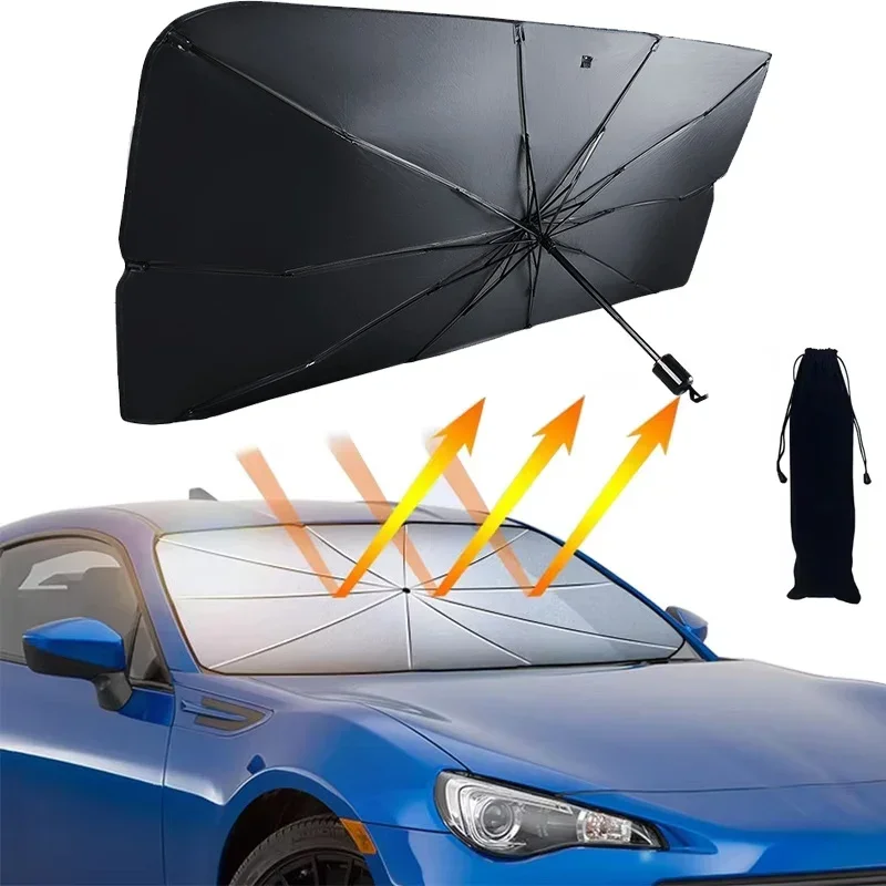 Windshield Sun Shade - مظلة قابلة للطي لحماية زجاج السيارة