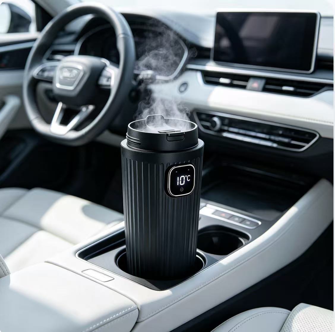 Car Air Freshener - مرطب هواء محمول للسيارة مع جهاز
