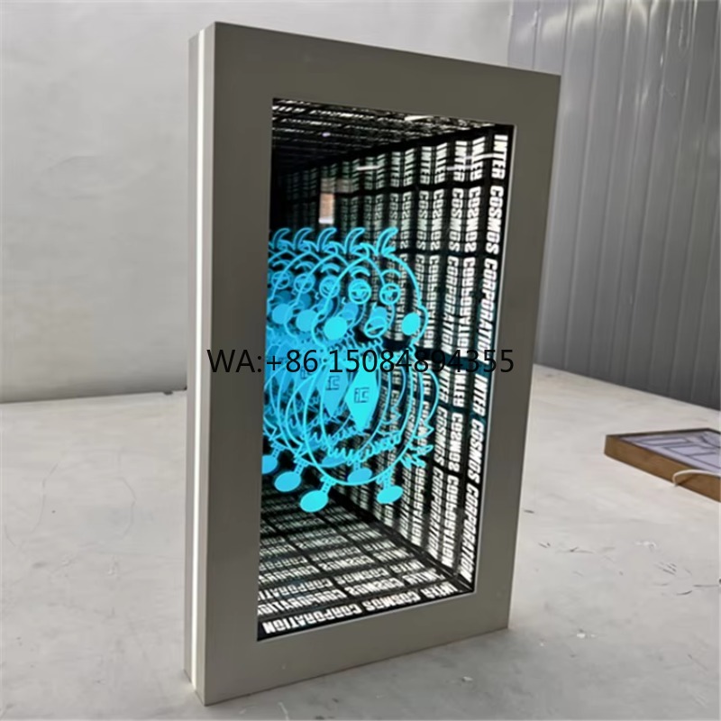 Car Mirror - مرآة LED ثلاثية الأبعاد بتأثير لا