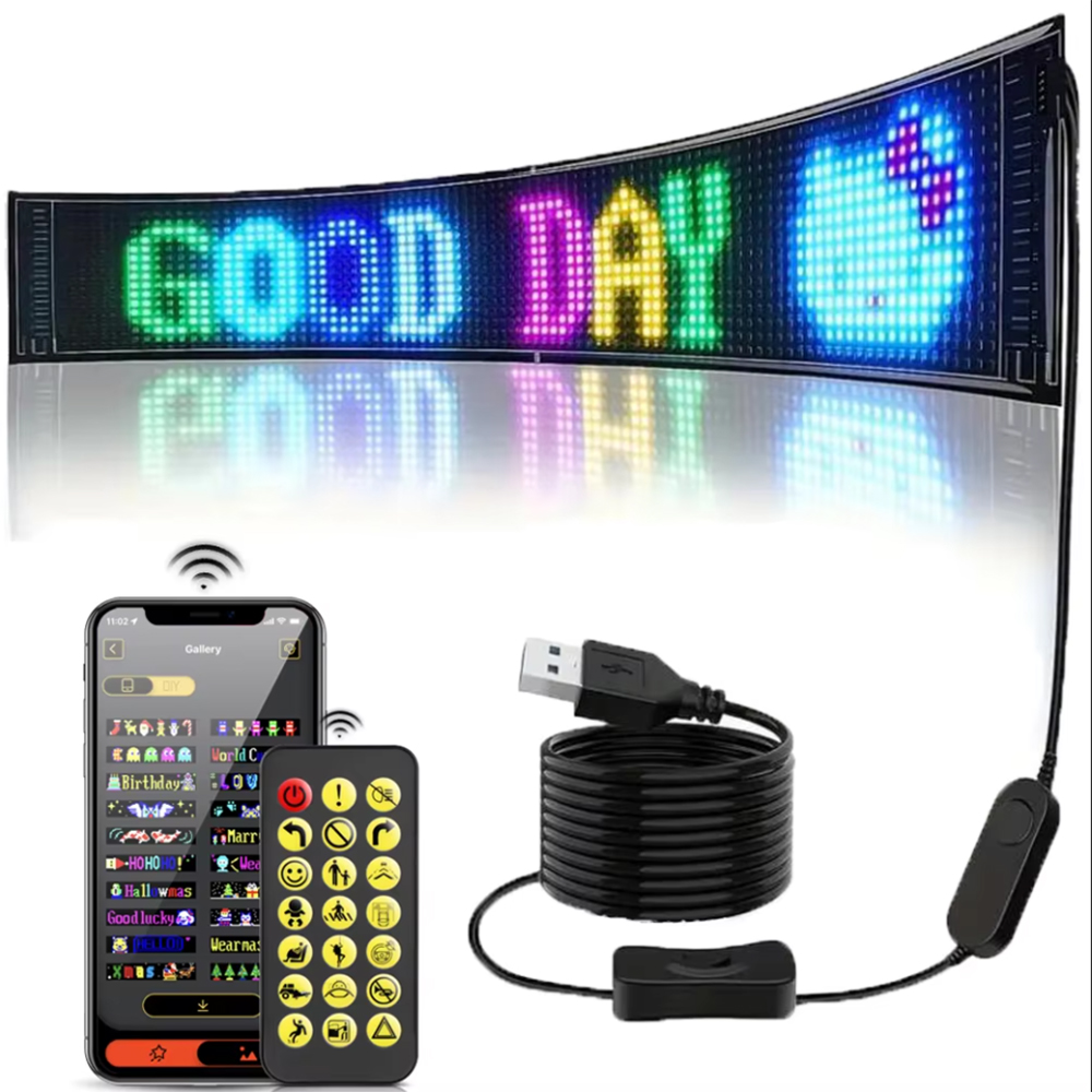 Car Led Light - 16x96 المصابيح مصفوفة بكسل لوحة ،
