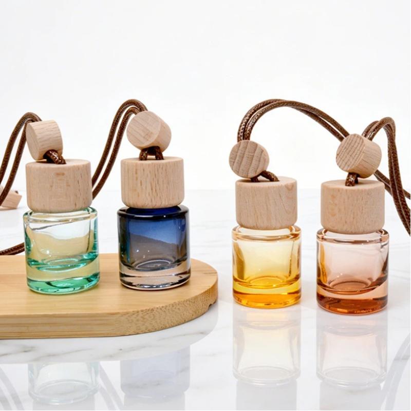 Car Air Freshener - زجاجة عطر صغيرة مستديرة للسيارة، ناشر