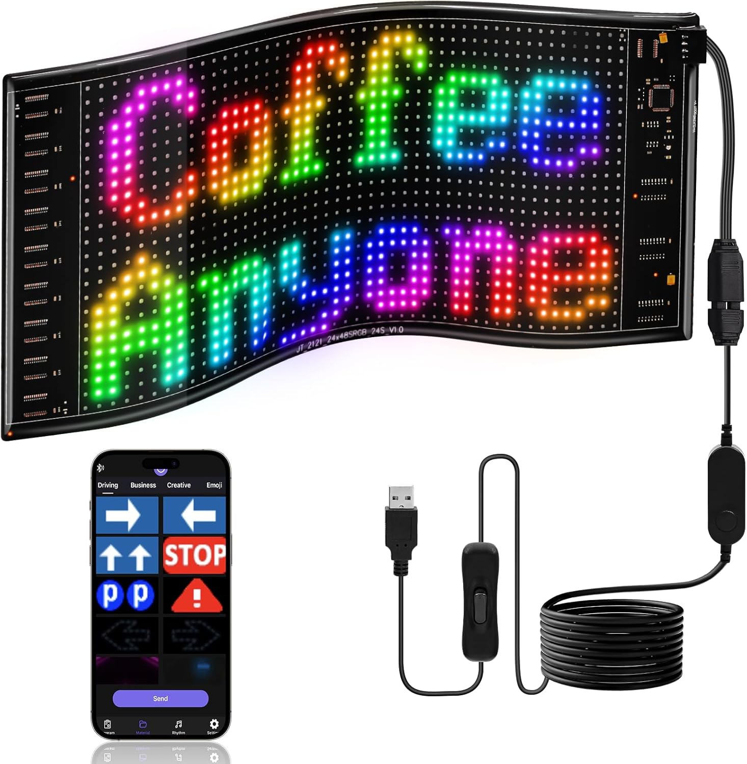 Car Led Light - LED DIY مصفوفة بكسل لوحة Led