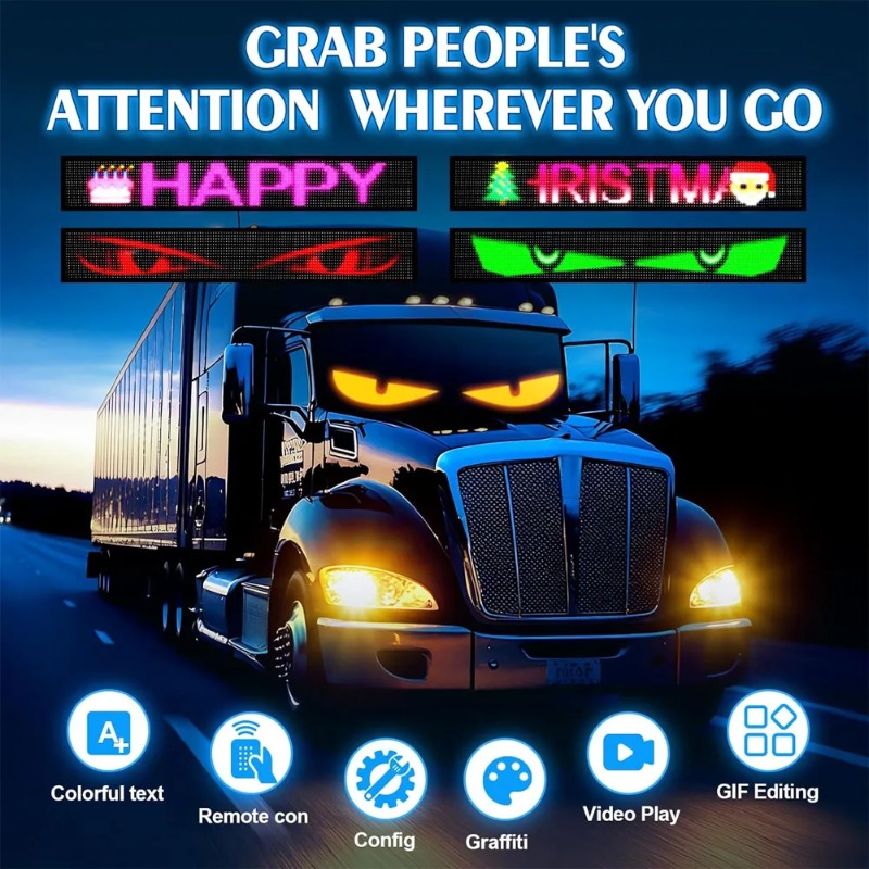 Car Led Light - لوحة LED ماتريكس بكسل، لافتة LED
