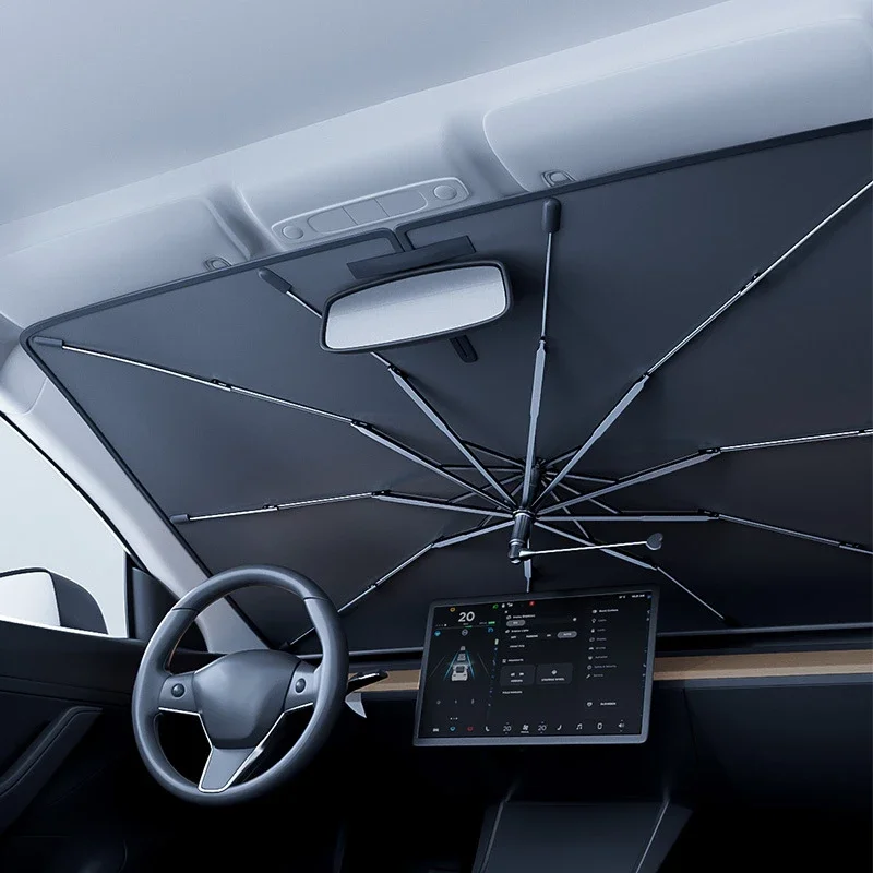 Windshield Sun Shade - مظلة سيارة قابلة للطي لحماية الزجاج