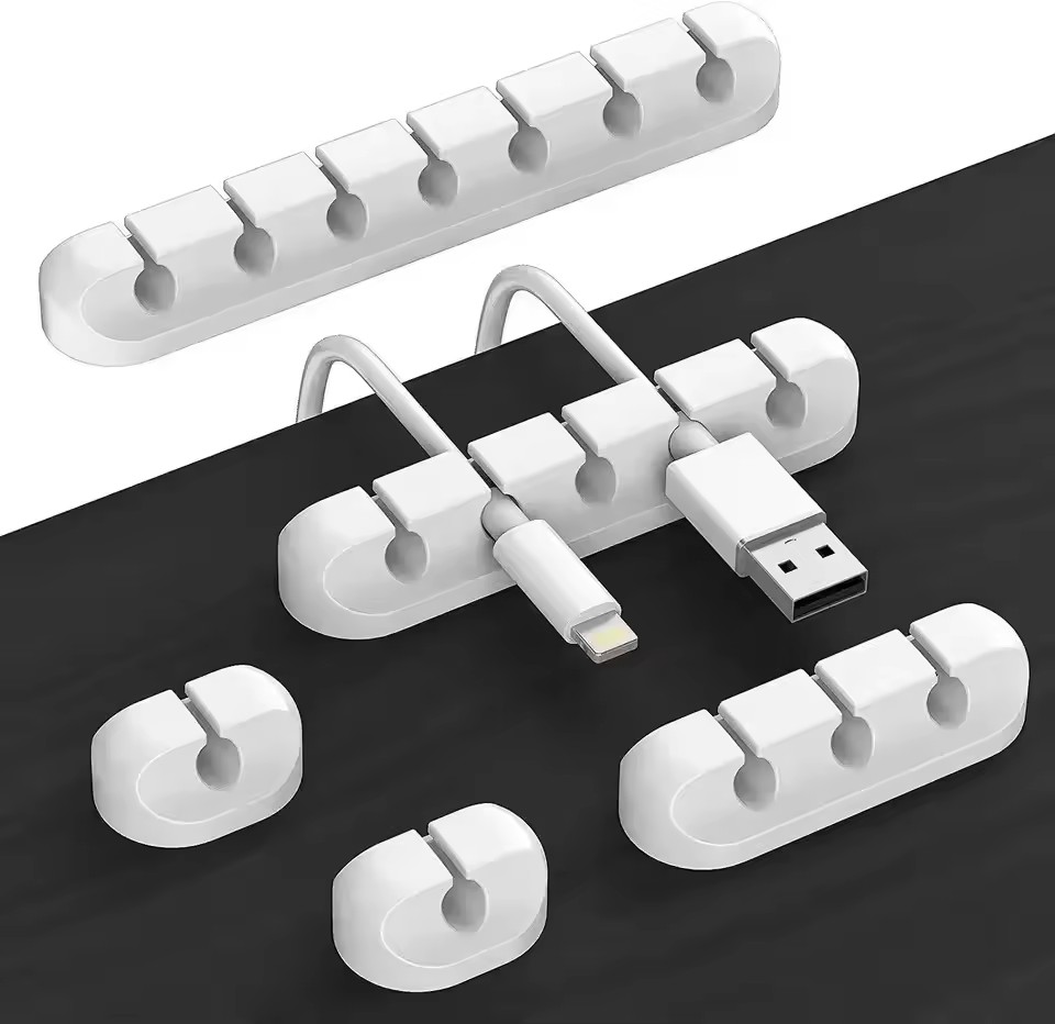 Car Cable Organizer - منظم أسلاك الكابلات من السيليكون، مشابك