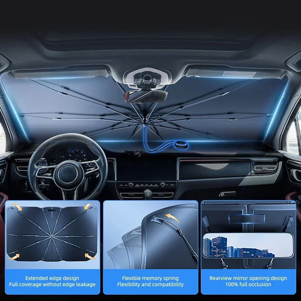 مظلة قابلة للطي لحماية زجاج ال - مراجعة Windshield Sun Shade وسعره