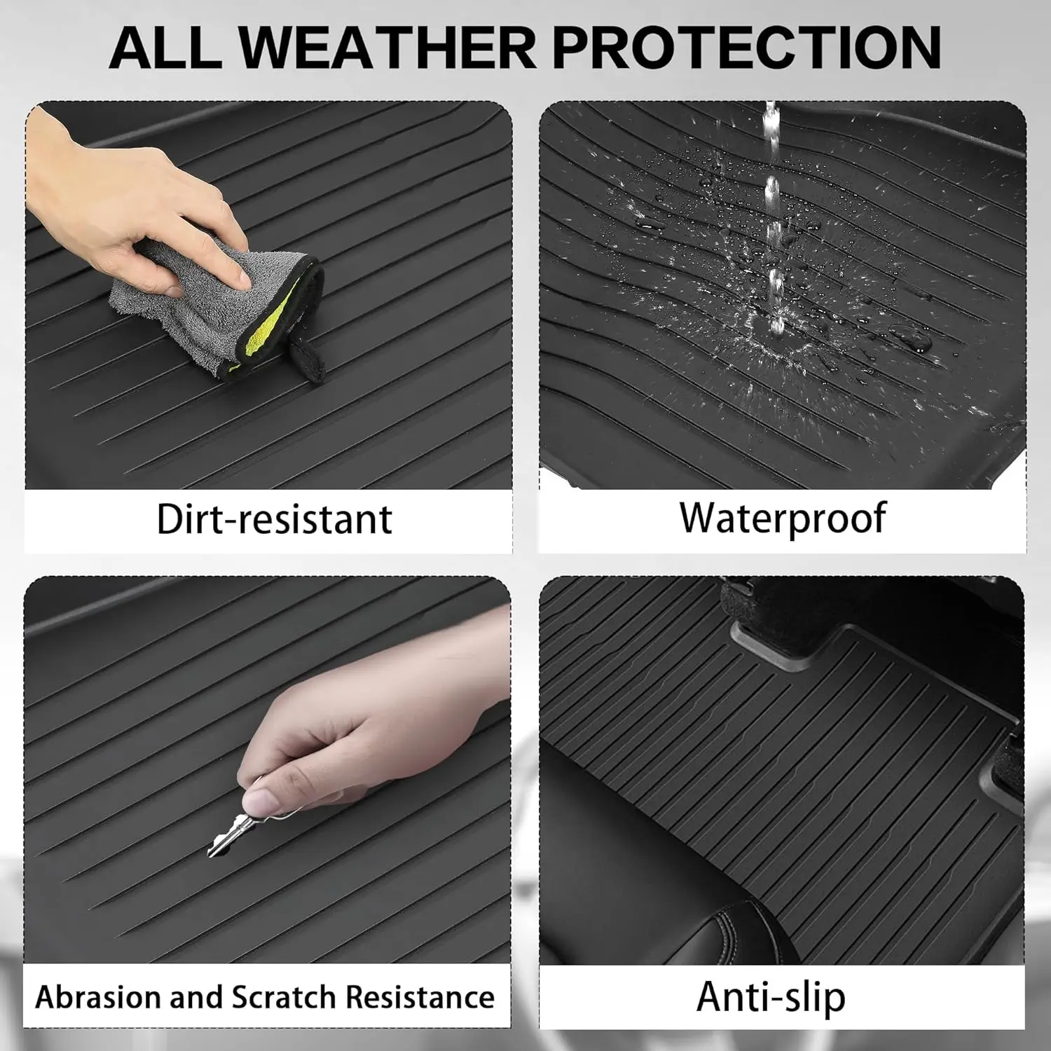 سجادات أرضية للسيارة شاملة بتص - مراجعة Car Floor Mat وسعره