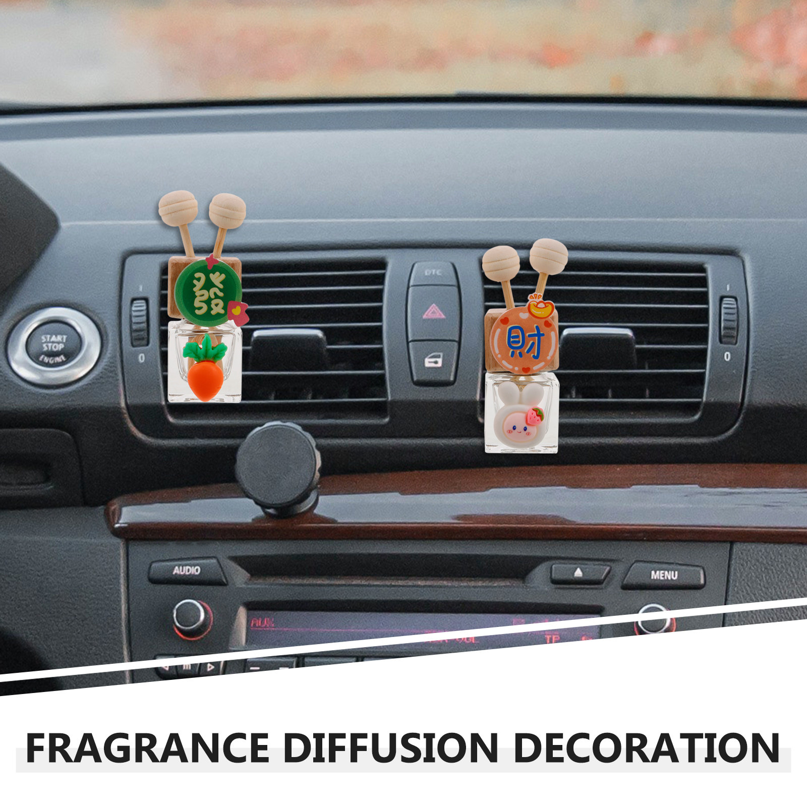 قطعتان من زجاجة زيت عطري للسيا - مراجعة Car Air Freshener وسعره