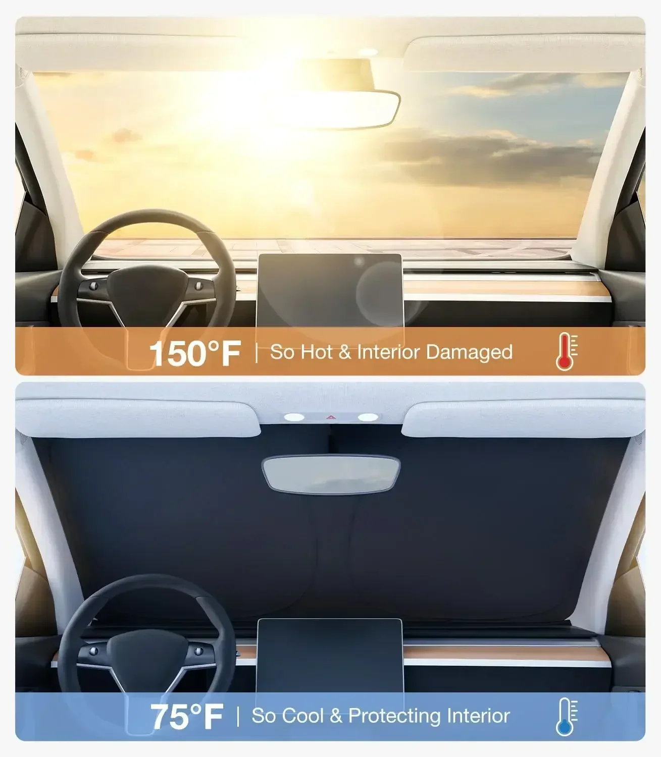 واقي شمس جديد للزجاج الأمامي ل - مراجعة Windshield Sun Shade وسعره