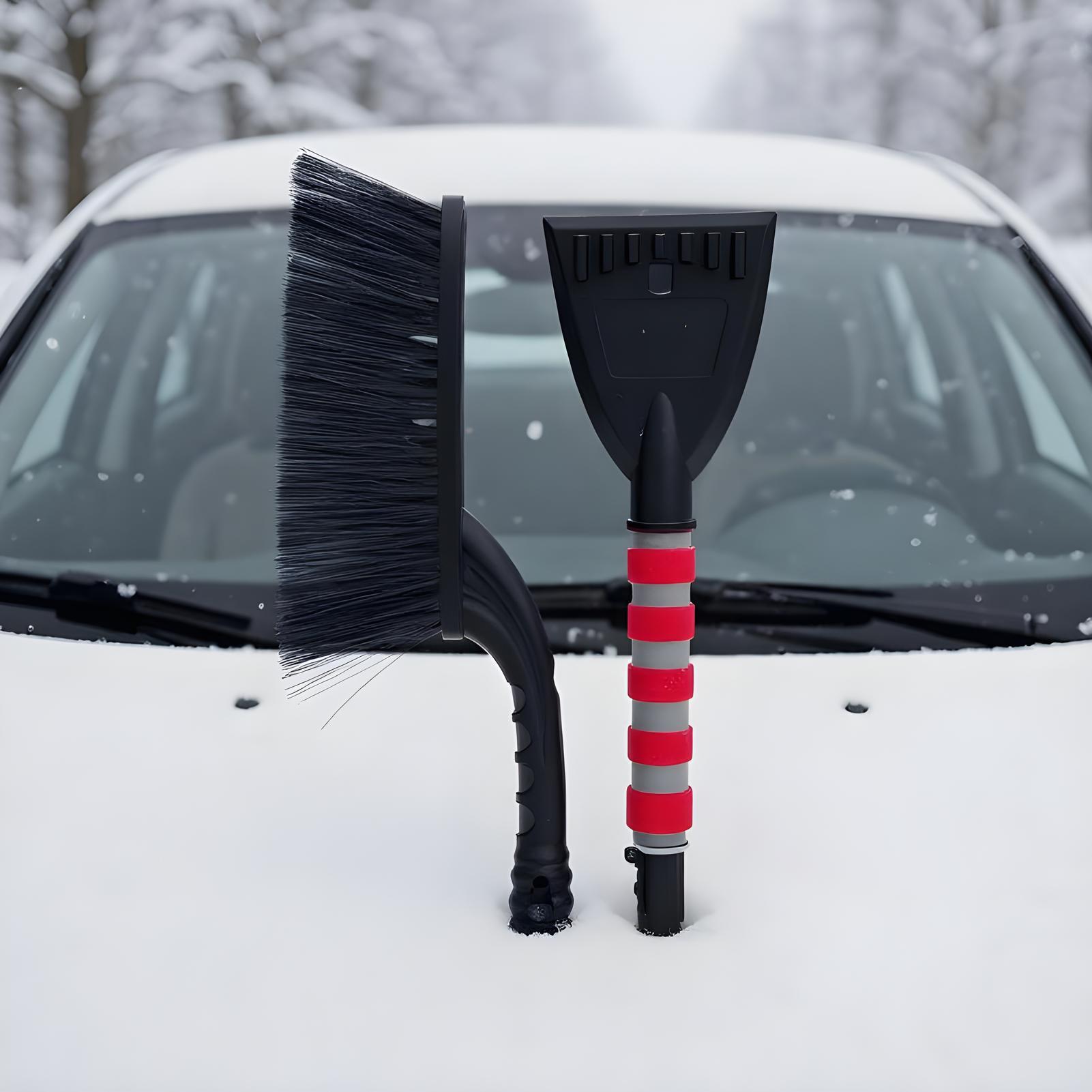 مكشطة السيارة فرشاة الثلج الزج - مراجعة Car Mirror وسعره