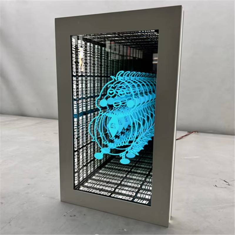 مرآة LED ثلاثية الأبعاد بتأثير - مراجعة Car Mirror وسعره