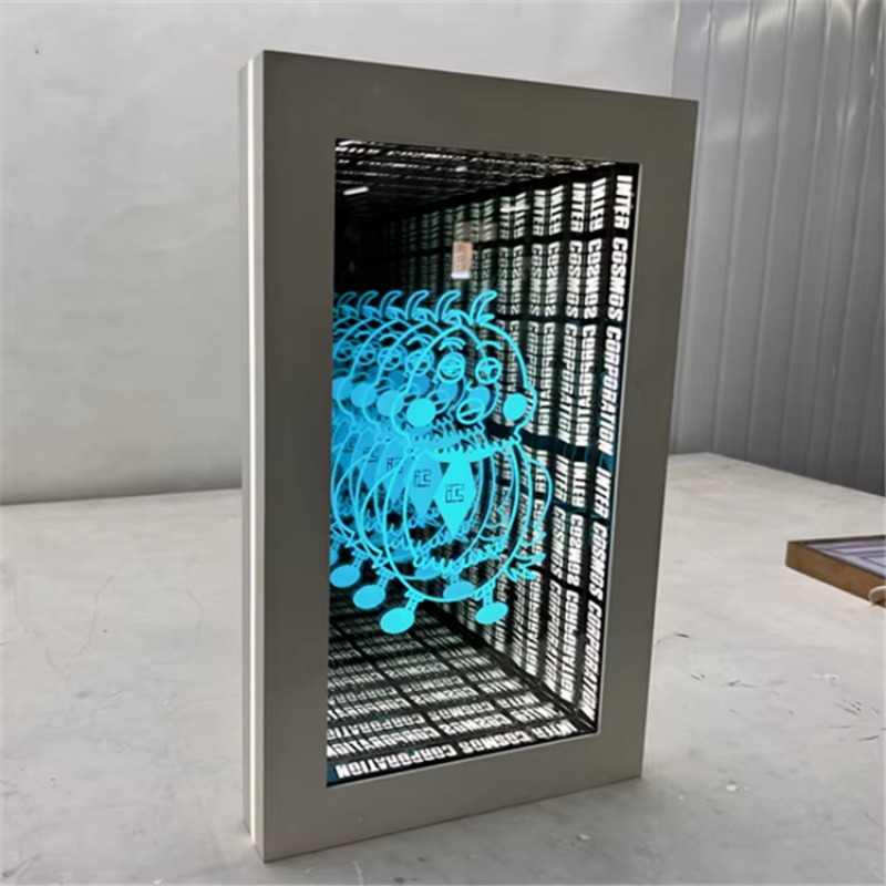مرآة LED ثلاثية الأبعاد بتأثير - مراجعة Car Mirror وسعره