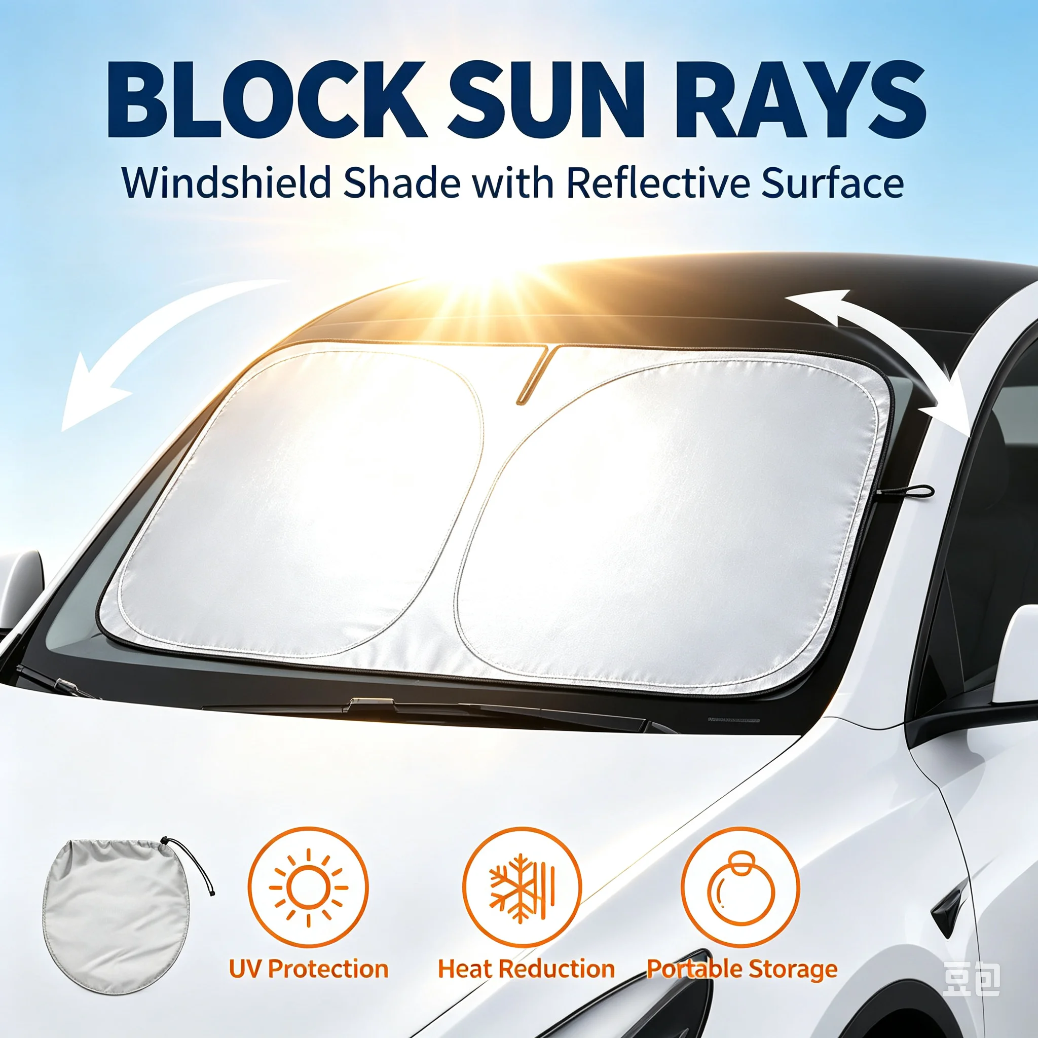 واقي شمس للسيارة، حاجب حراري ل - مراجعة Windshield Sun Shade وسعره
