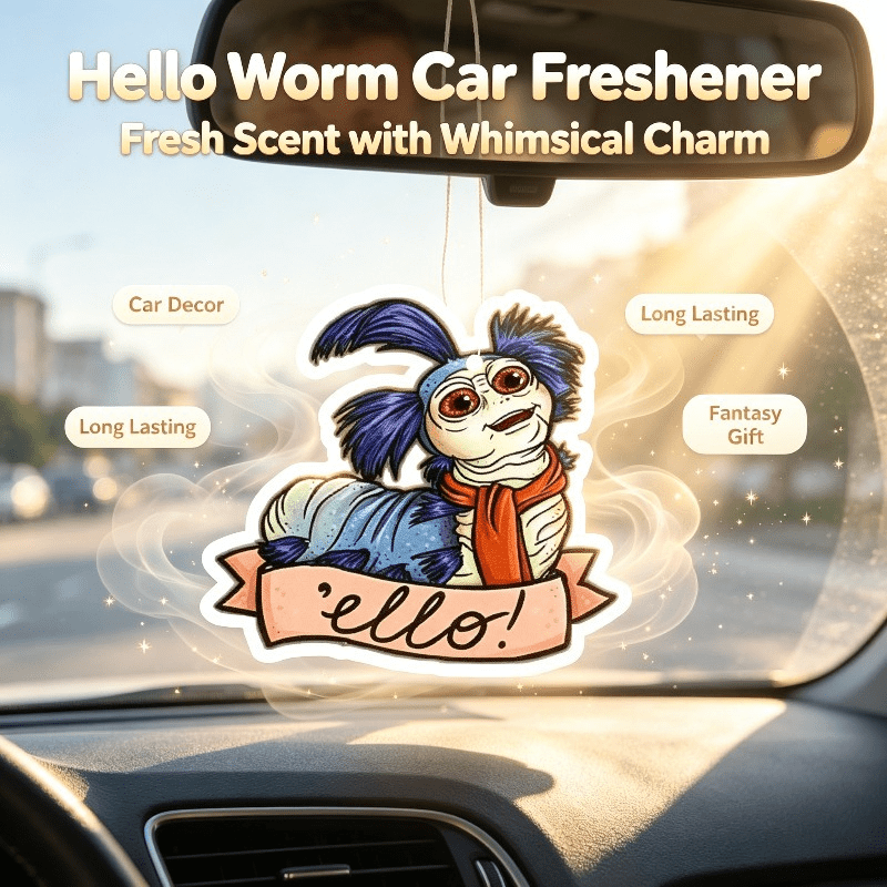 معطر هواء للسيارة على شكل دودة - مراجعة Car Air Freshener وسعره