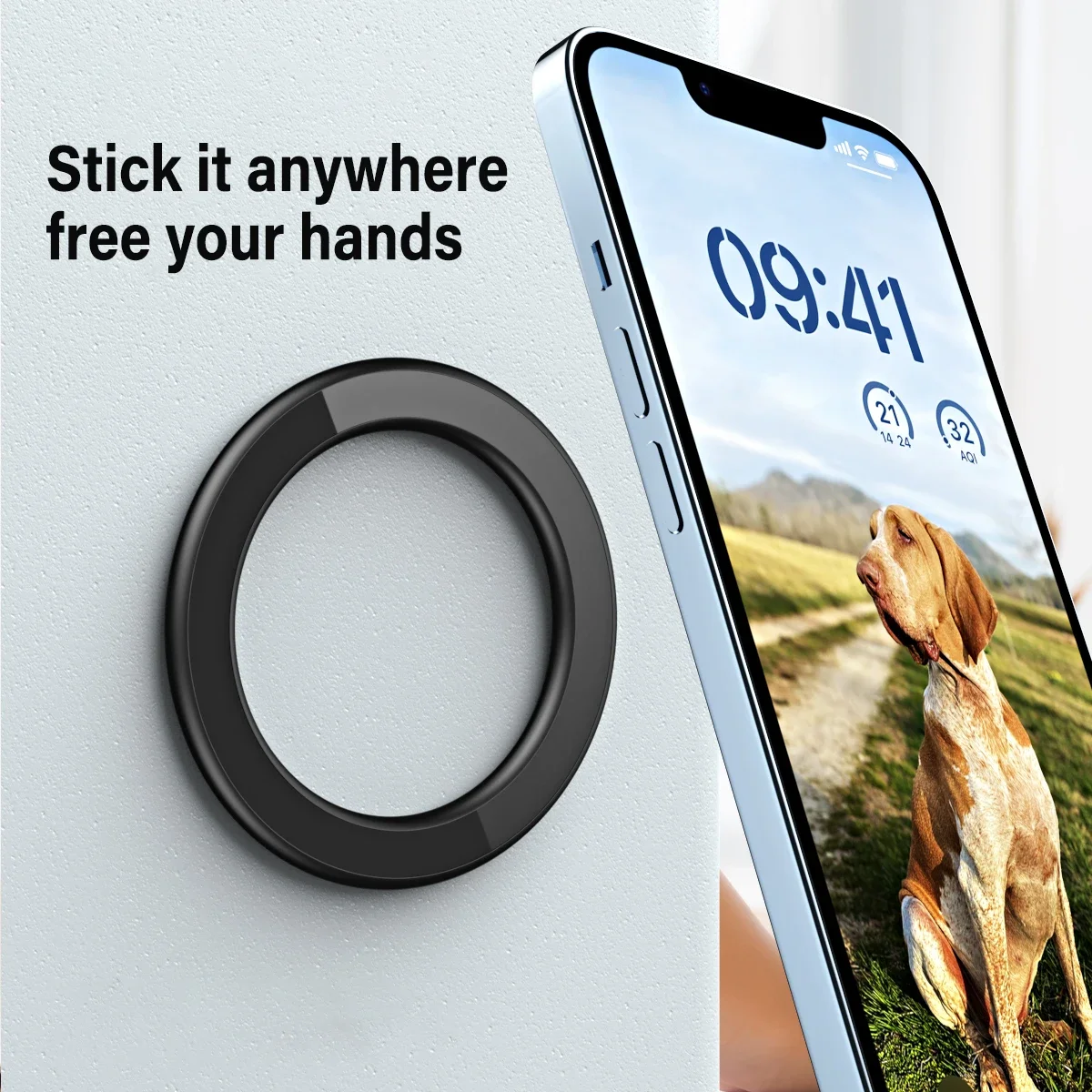حامل حلقي مغناطيسي لاصق قوي مت - مراجعة Car Phone Holder وسعره