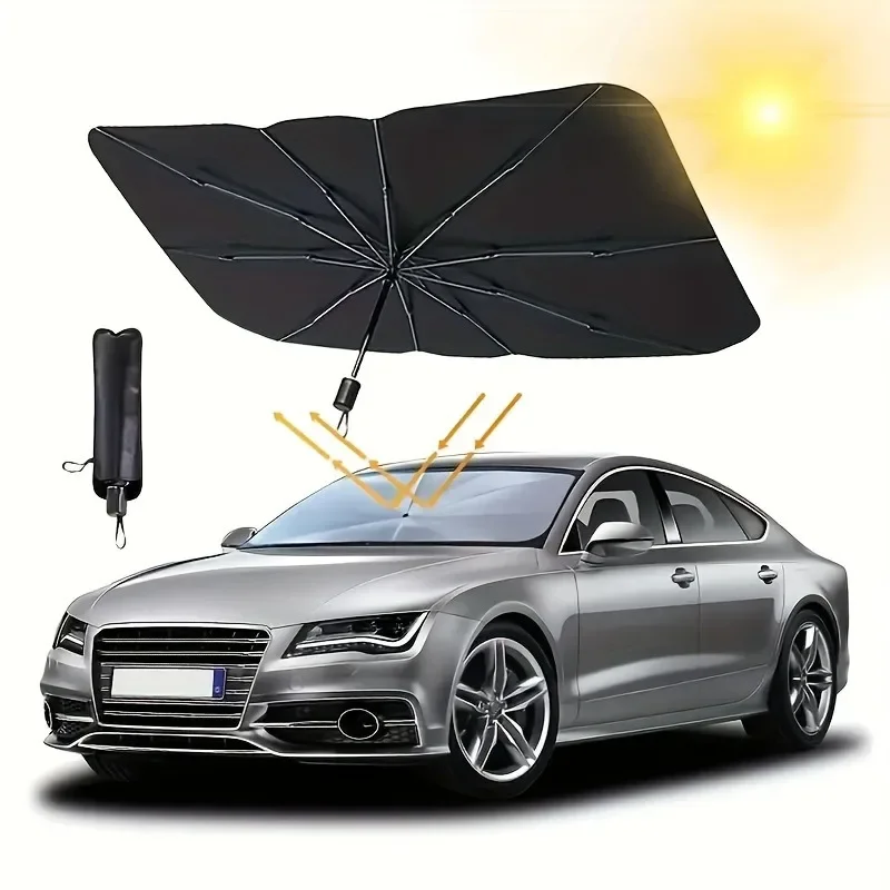 واقي شمس للسيارة، مظلة للنافذة - مراجعة Windshield Sun Shade وسعره
