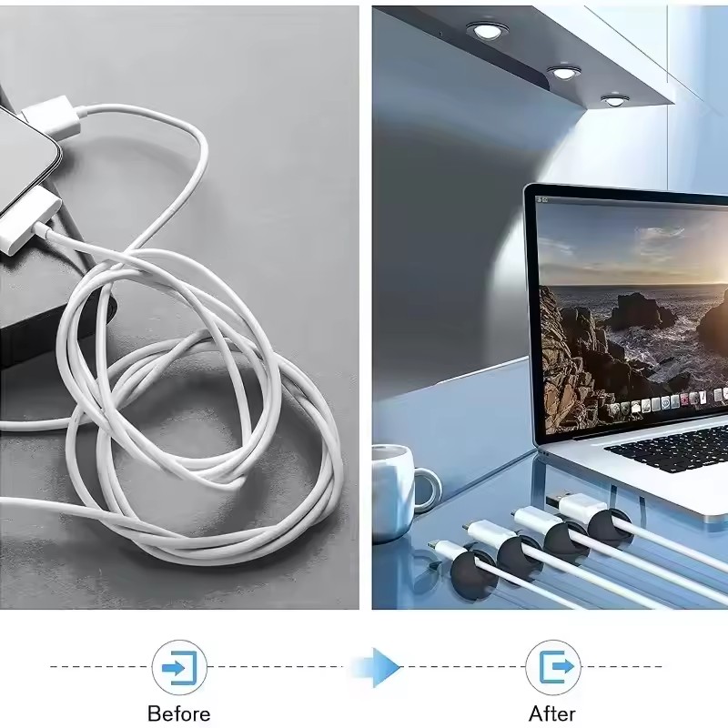 5/50 قطعة منظم كابلات صغير، مش - مراجعة Car Cable Organizer وسعره