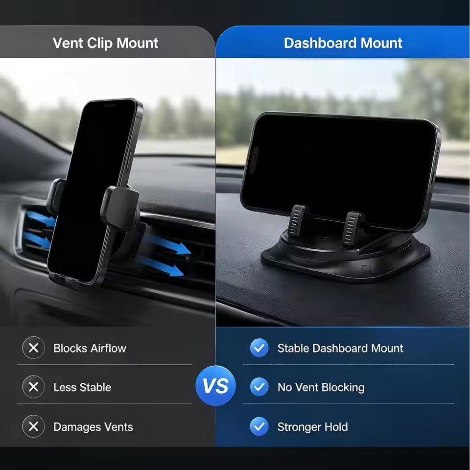 360 °   حامل هاتف محمول للسيار - مراجعة Car Phone Holder وسعره