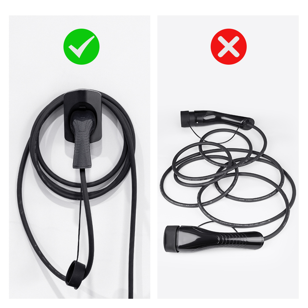 حامل شاحن للنوع 2 ، قابس مقبس  - مراجعة Car Cable Organizer وسعره