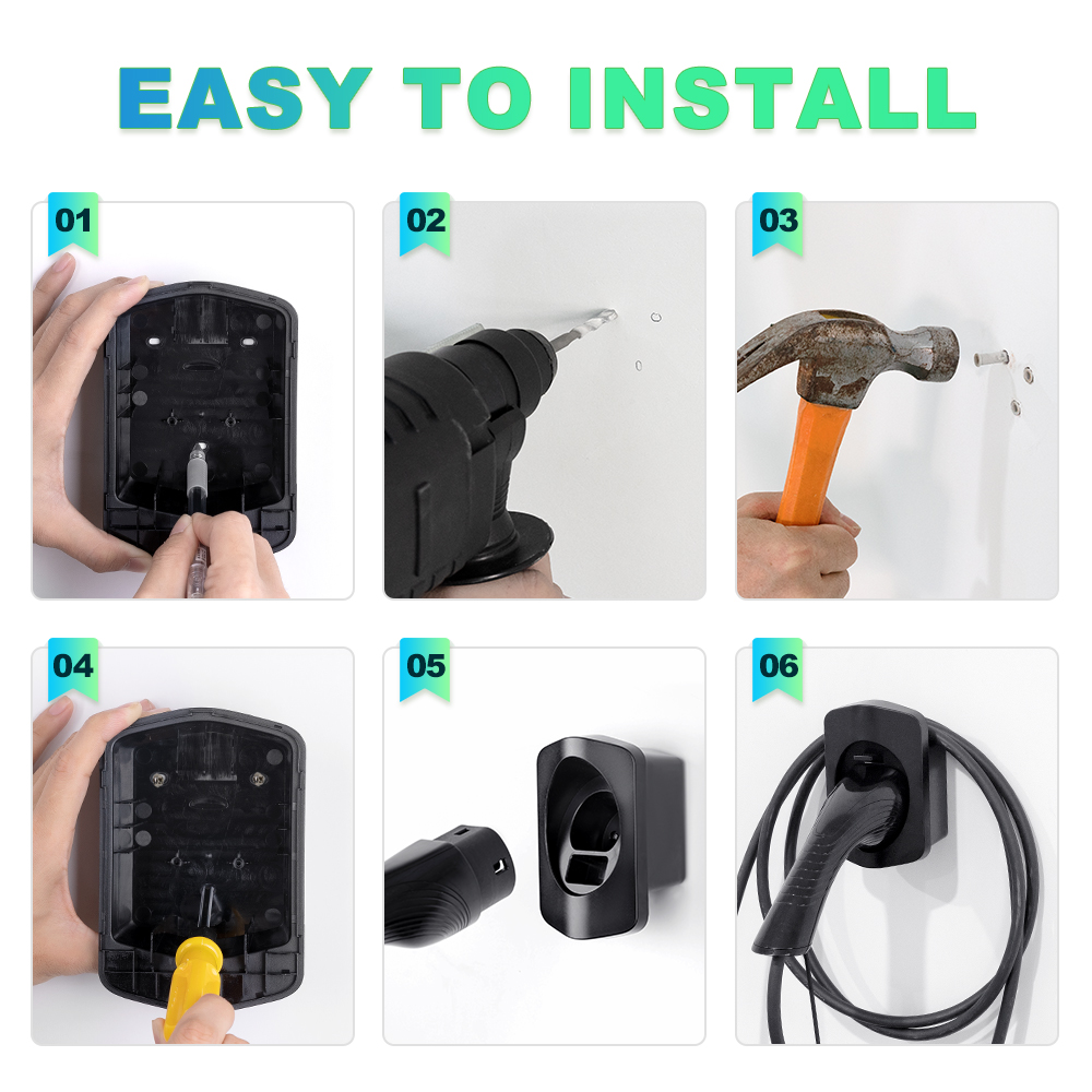 حامل شاحن للنوع 2 ، قابس مقبس  - مراجعة Car Cable Organizer وسعره