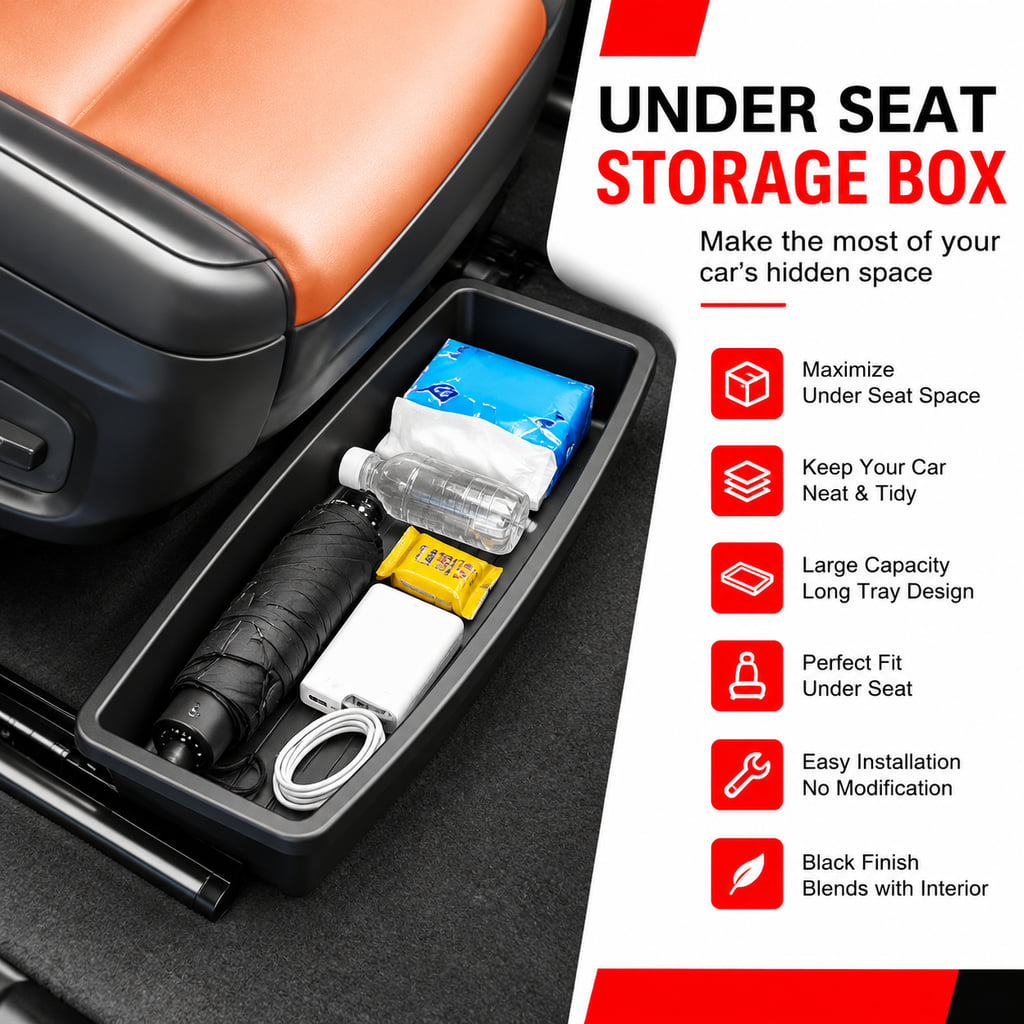 صينية تخزين أسفل المقعد للسيار - مراجعة Car Cable Organizer وسعره