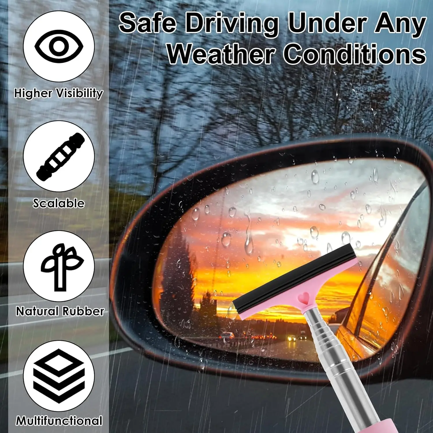 ممسحة زجاج السيارة الخلفية قاب - مراجعة Car Mirror وسعره