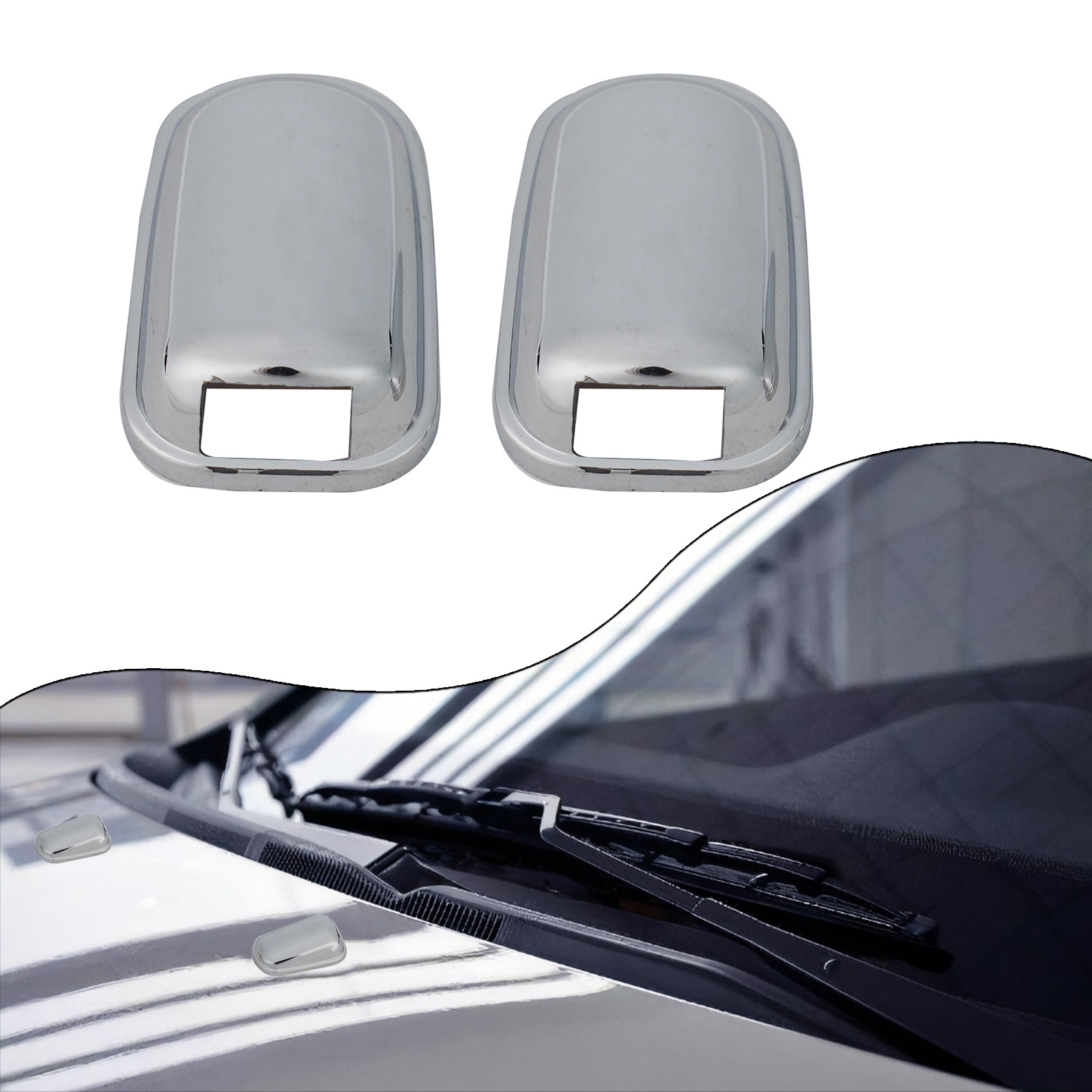 قطعتان من غطاء فوهة غسيل الزجا - مراجعة Car Wiper وسعره