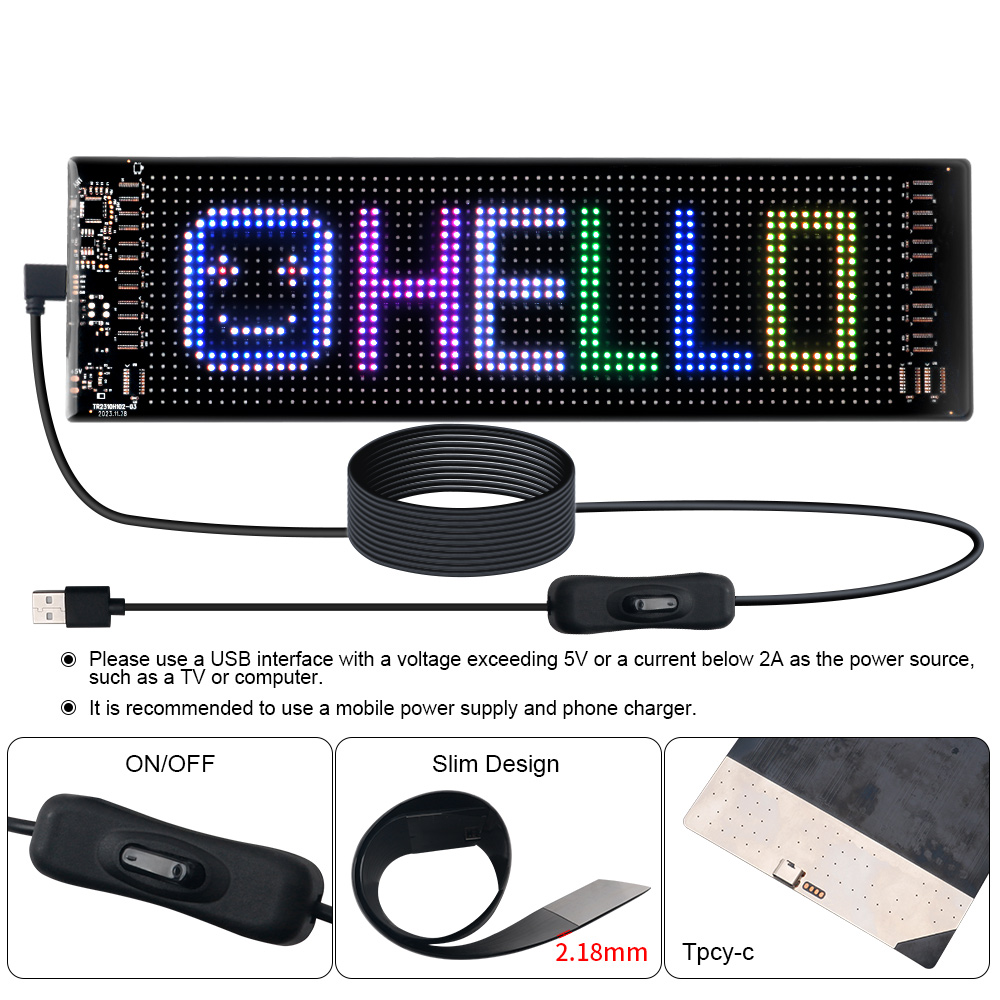 LED مصفوفة بكسل لوحة التمرير م - مراجعة Car Led Light وسعره