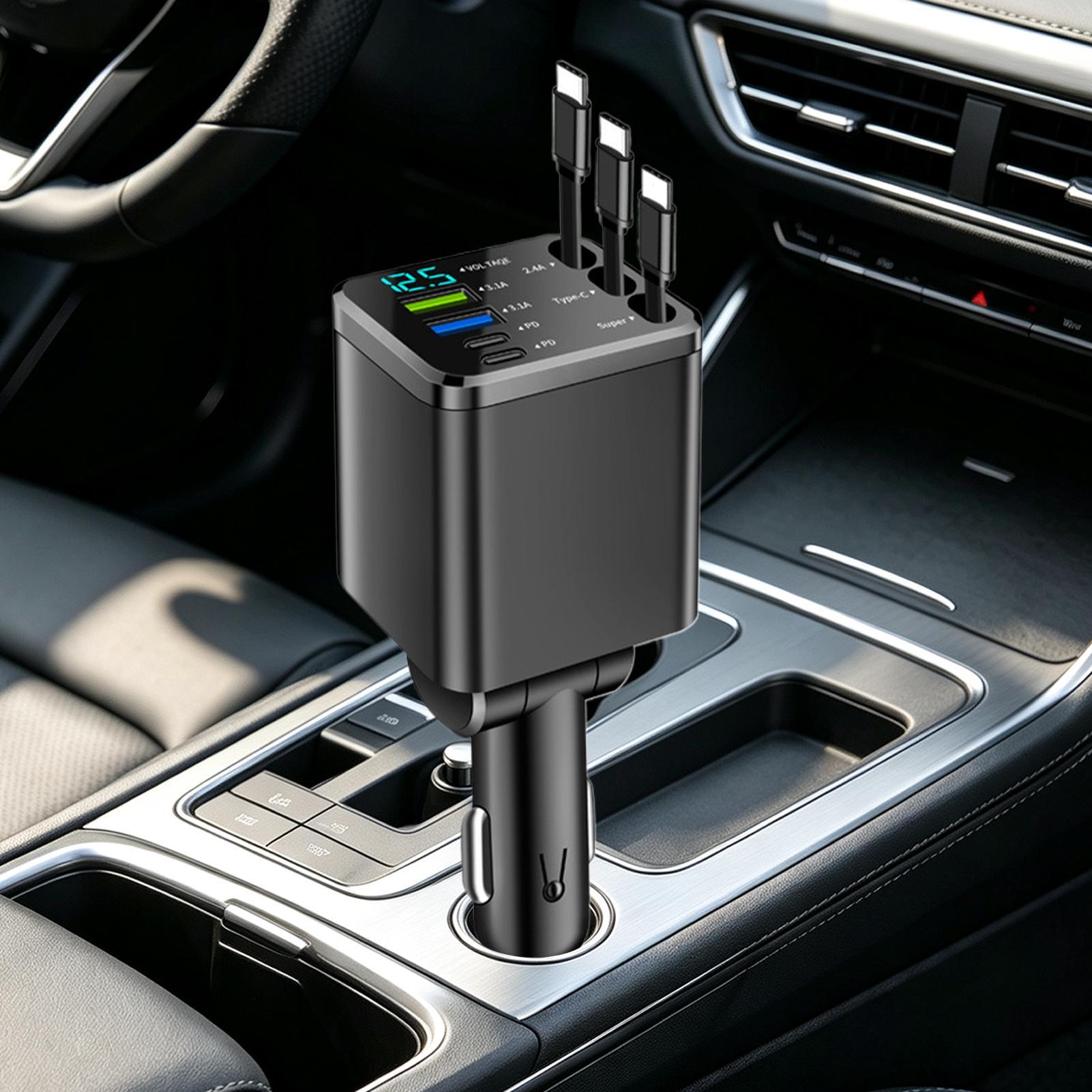 شاحن سيارة قابل للسحب بقوة 102 - مراجعة Car Charger وسعره