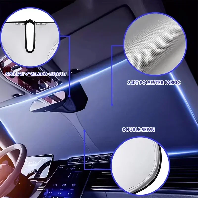 غطاء واقي من الشمس للنافذة الأ - مراجعة Windshield Sun Shade وسعره