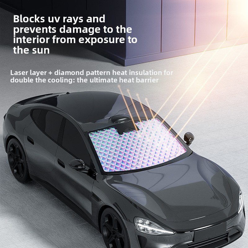 واقي شمس أمامي سميك للزجاج الأ - مراجعة Windshield Sun Shade وسعره