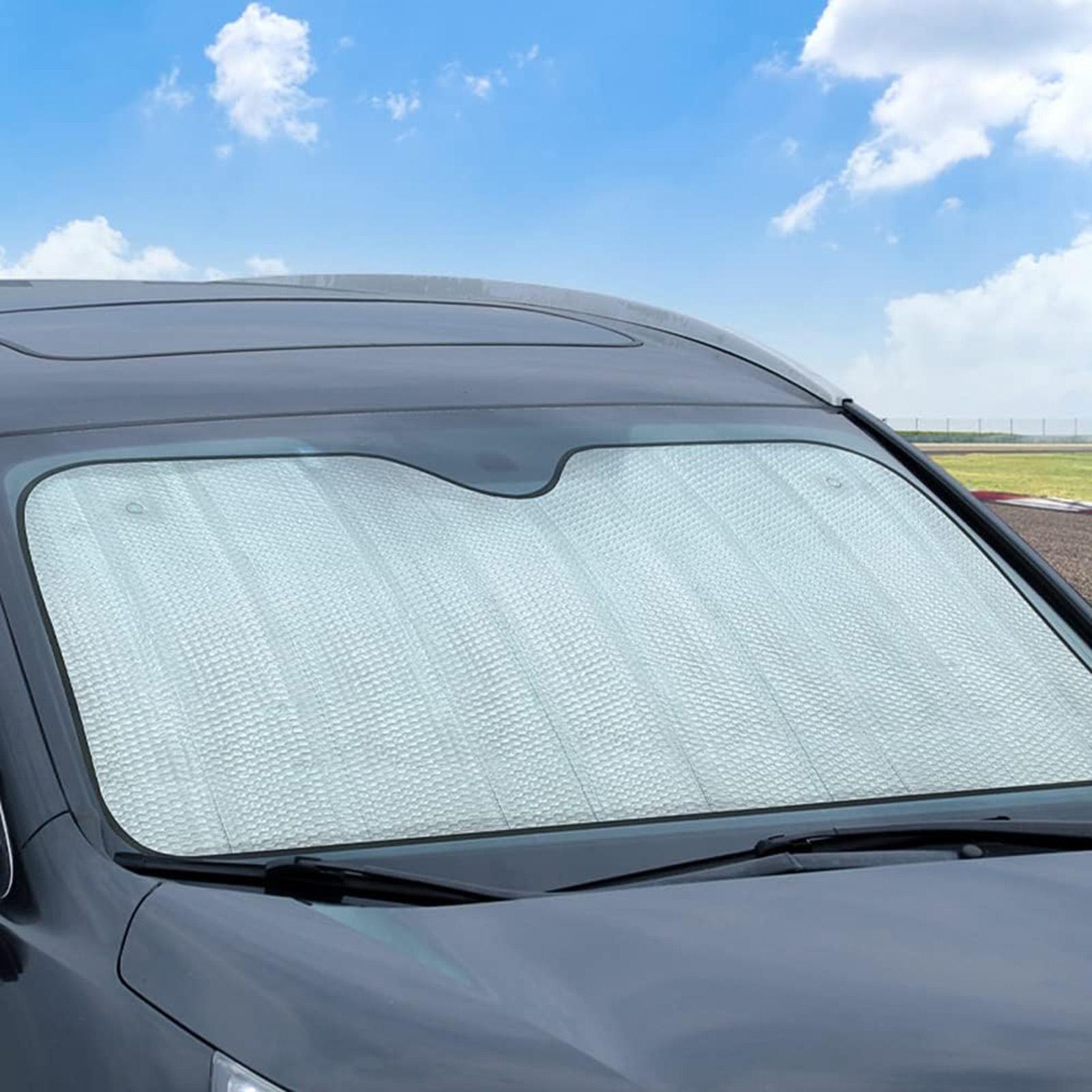 واقي شمس عالمي عاكس وسميك للزج - مراجعة Windshield Sun Shade وسعره
