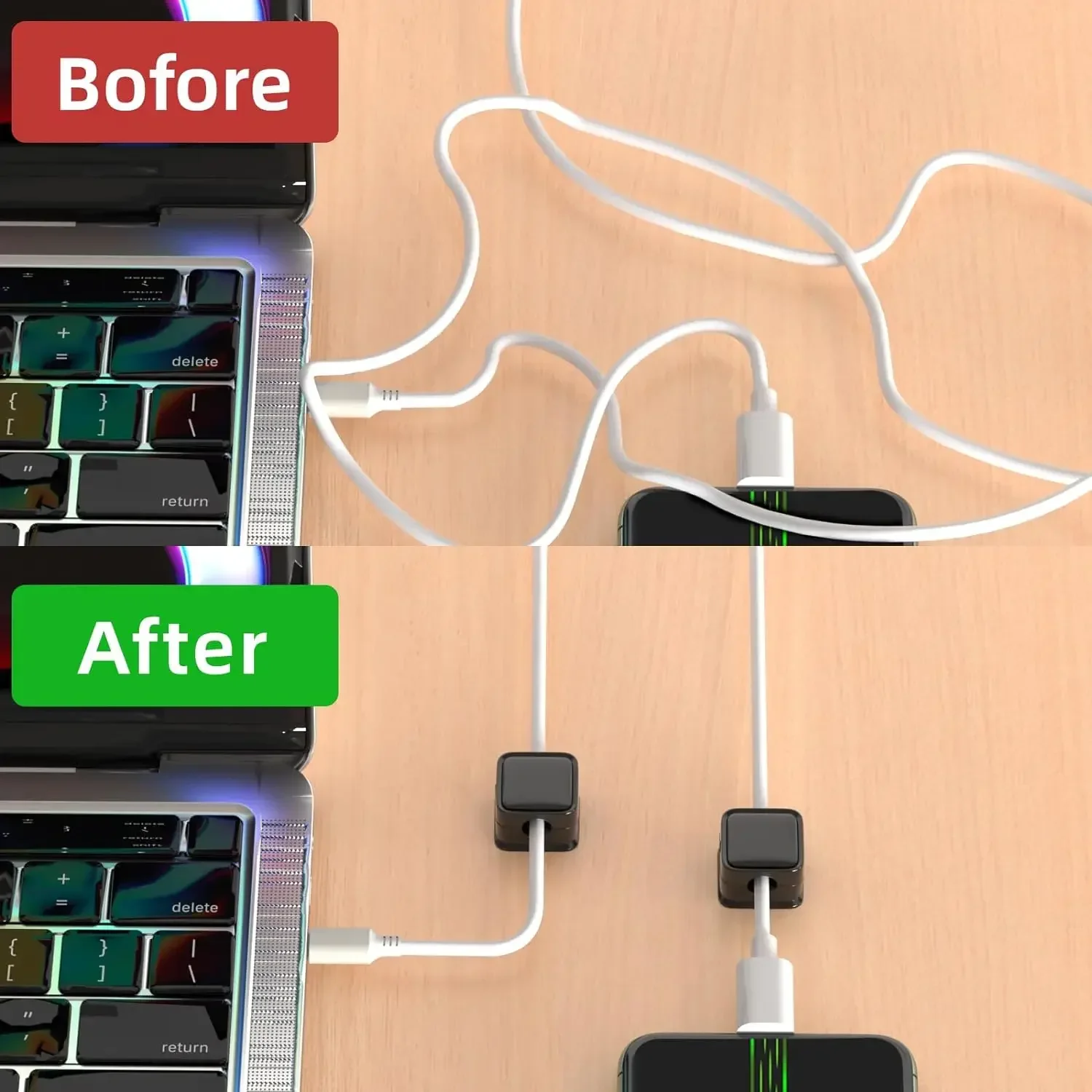 منظم كابلات صغير، حامل كابلات  - مراجعة Car Cable Organizer وسعره