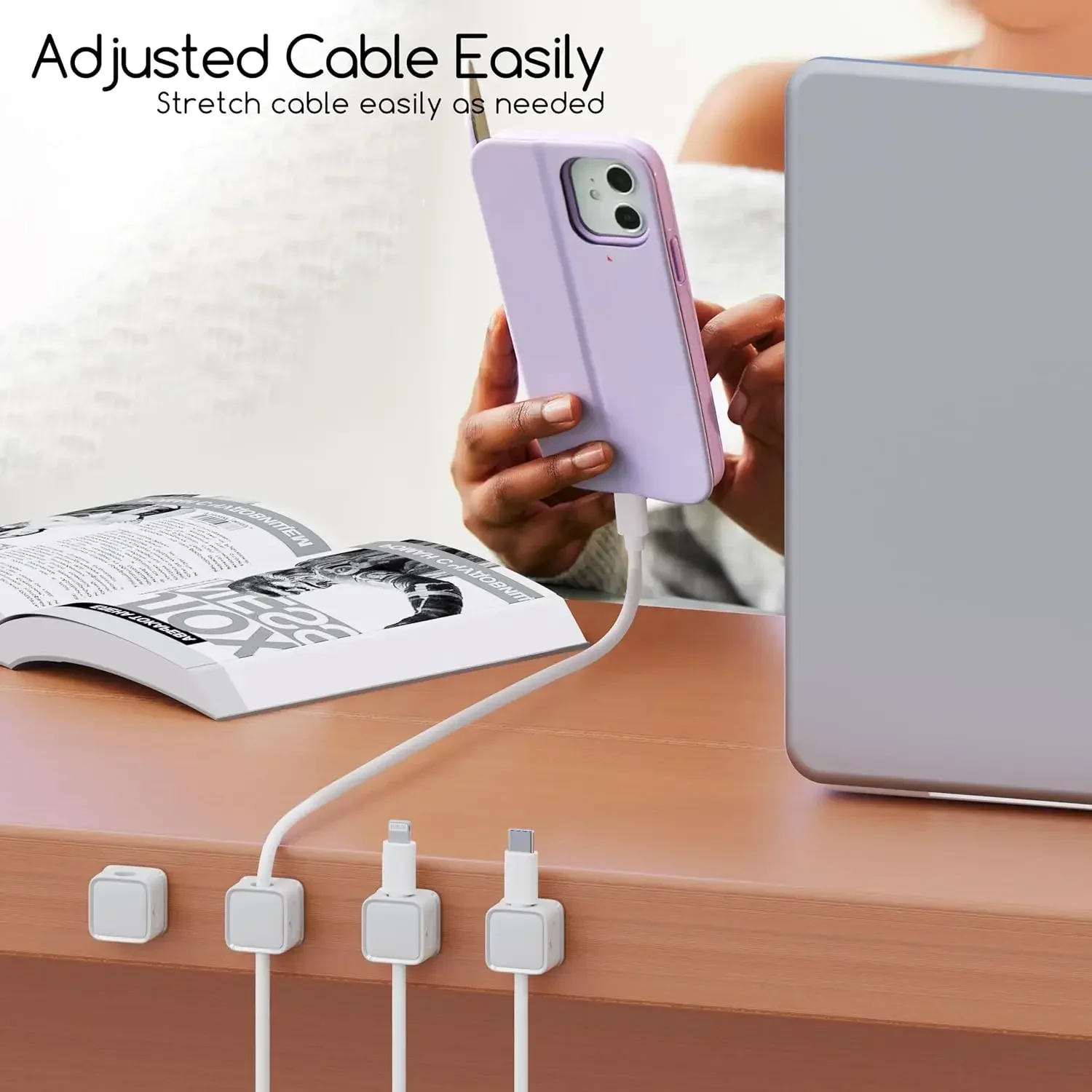 منظم كابلات صغير، حامل كابلات  - مراجعة Car Cable Organizer وسعره